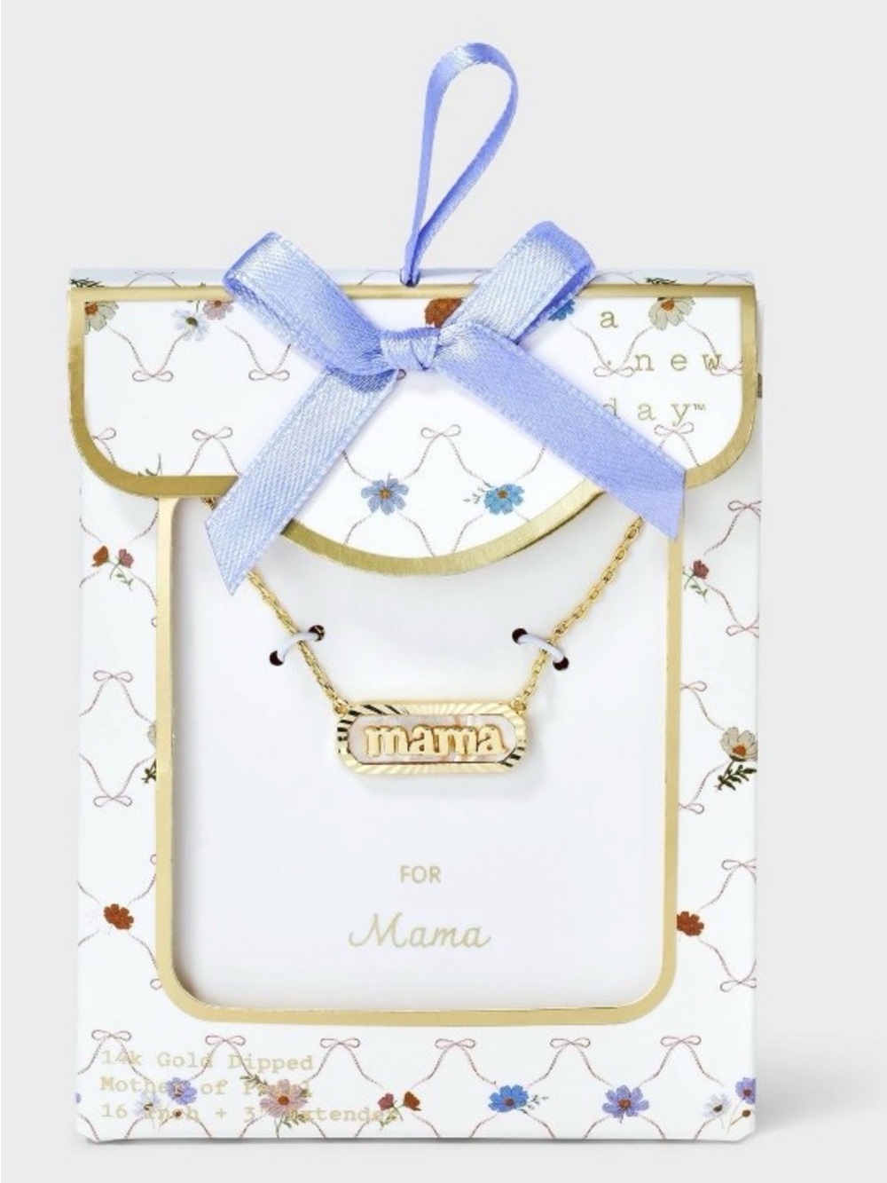 A new day Gold 'mama' Pendant Necklace - Gold Tone